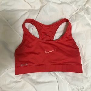 Coral Nike sports bra
